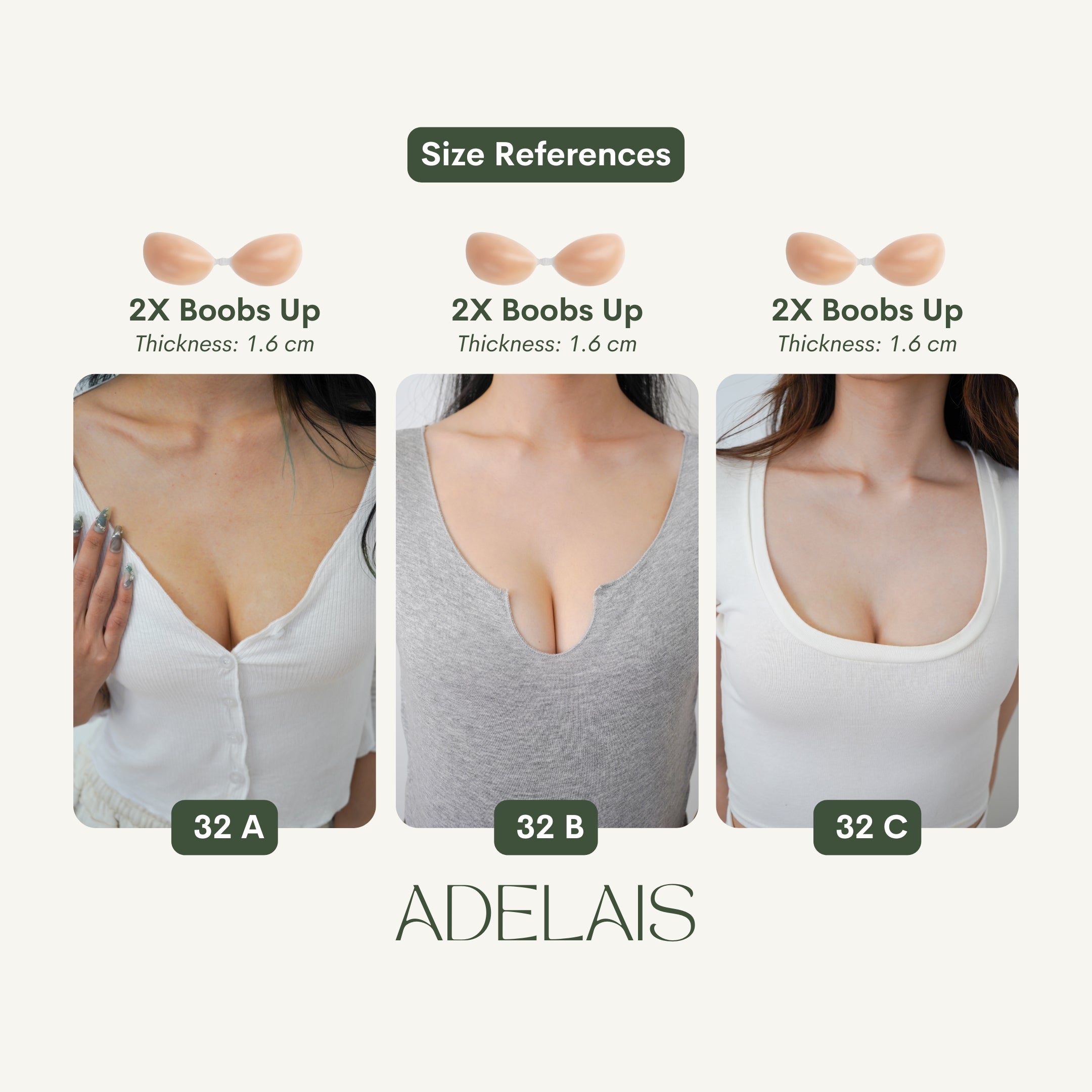 [Adelais] Nubra 2X, 1X & Nipple Cover - Adelais Lingerie 