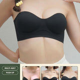 Daily Softie Boost Multi - Way Push Up Bra In Black - Size 32AB - 38AB - Bra - Strapless (Multi - Way) & Push Up - Adelais Official