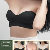 Daily Softie Plus Multi - Way Push Up Bra In Black - Size 34CD - 40CD - Bra - Strapless (Multi - Way) & Push Up - Adelais Official