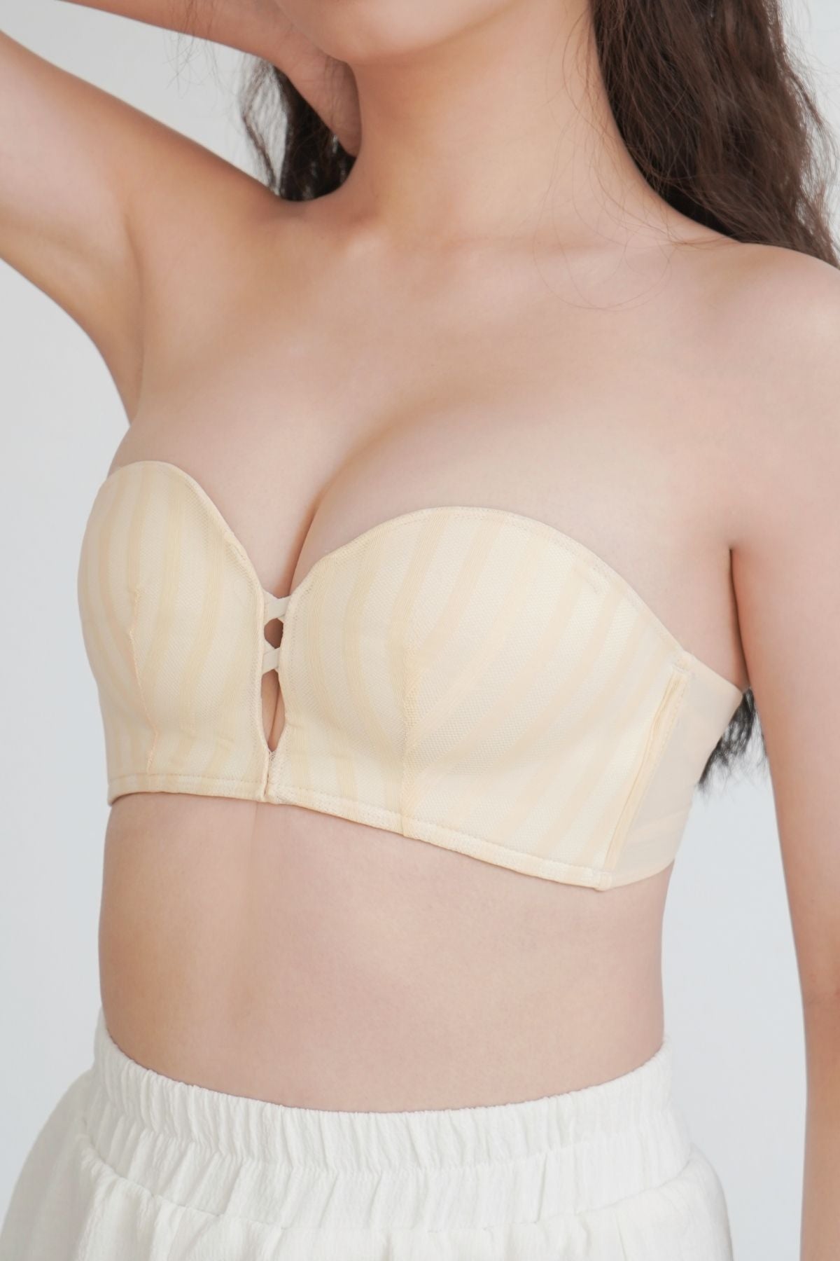 Everyday Fit Multi - Way Push Up Bra In Lemon Chiffon - Bra - Strapless (Multi - Way) & Push Up - Adelais Official