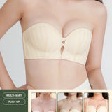 Everyday Fit Multi - Way Push Up Bra In Lemon Chiffon - Bra - Strapless (Multi - Way) & Push Up - Adelais Official