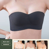 [New - In] Daily Softie Multi - way Seamless Bra In Black - Bra - Strapless (Multi - Way) & Push Up - Adelais Official