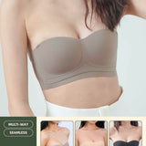 [New-In] Daily Softie Multi-way Seamless Bra In Hipster Brown - Adelais Official - Bra - Strapless (Multi-Way) & Push Up