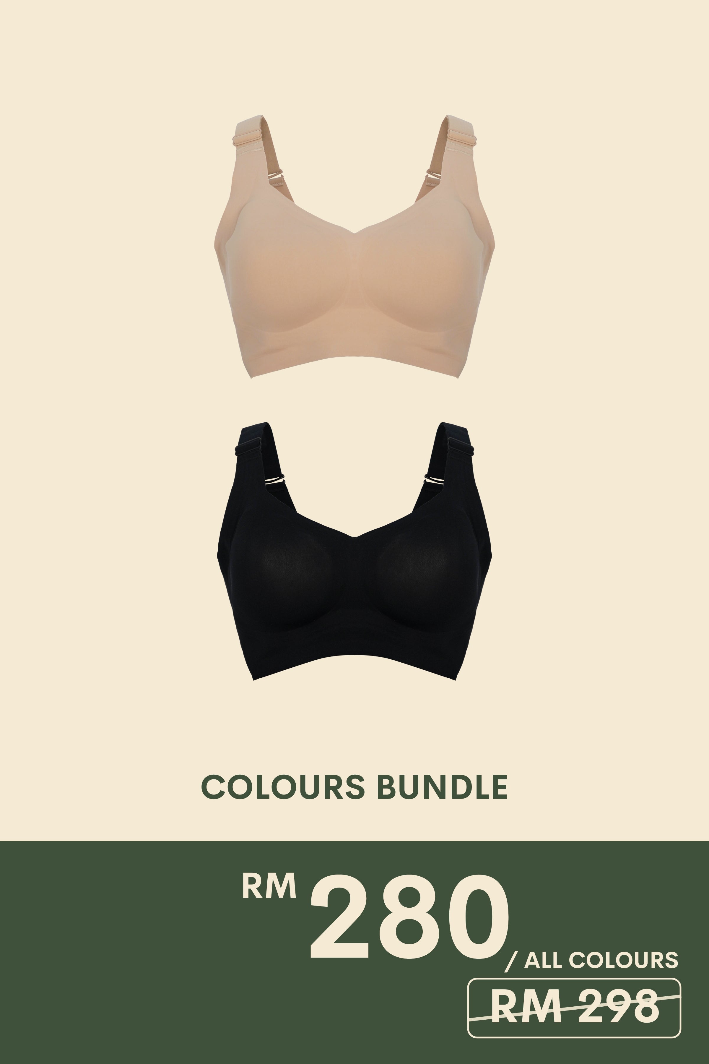 [New - In] Routine Lite Perfect Uplifting Seamless Bra in Color Bundle - Adelais Official - Bra - Coverage & Push Up & Seamless Adelais Official