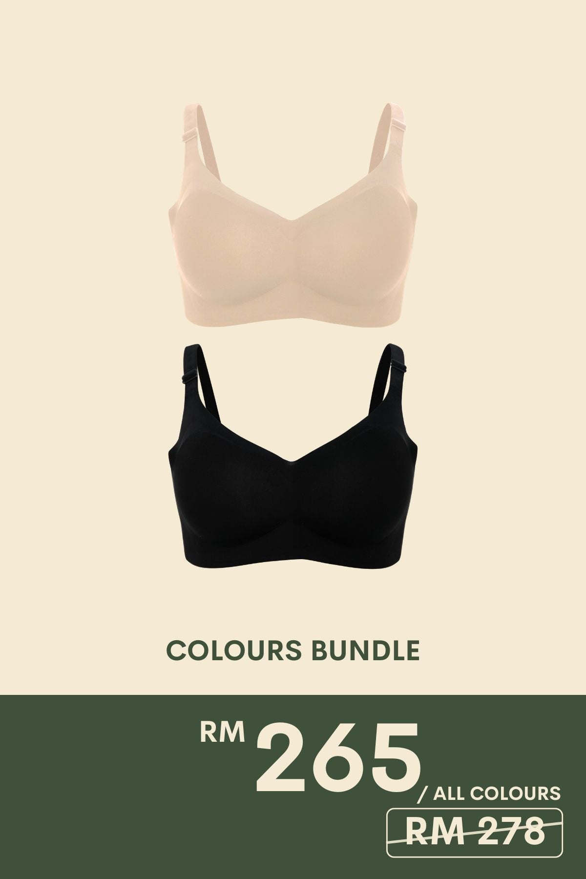 [New - In] Ultra Boost Seamless Push Up Bra In Color Bundle - Bra - Push Up & Seamless - Adelais Official