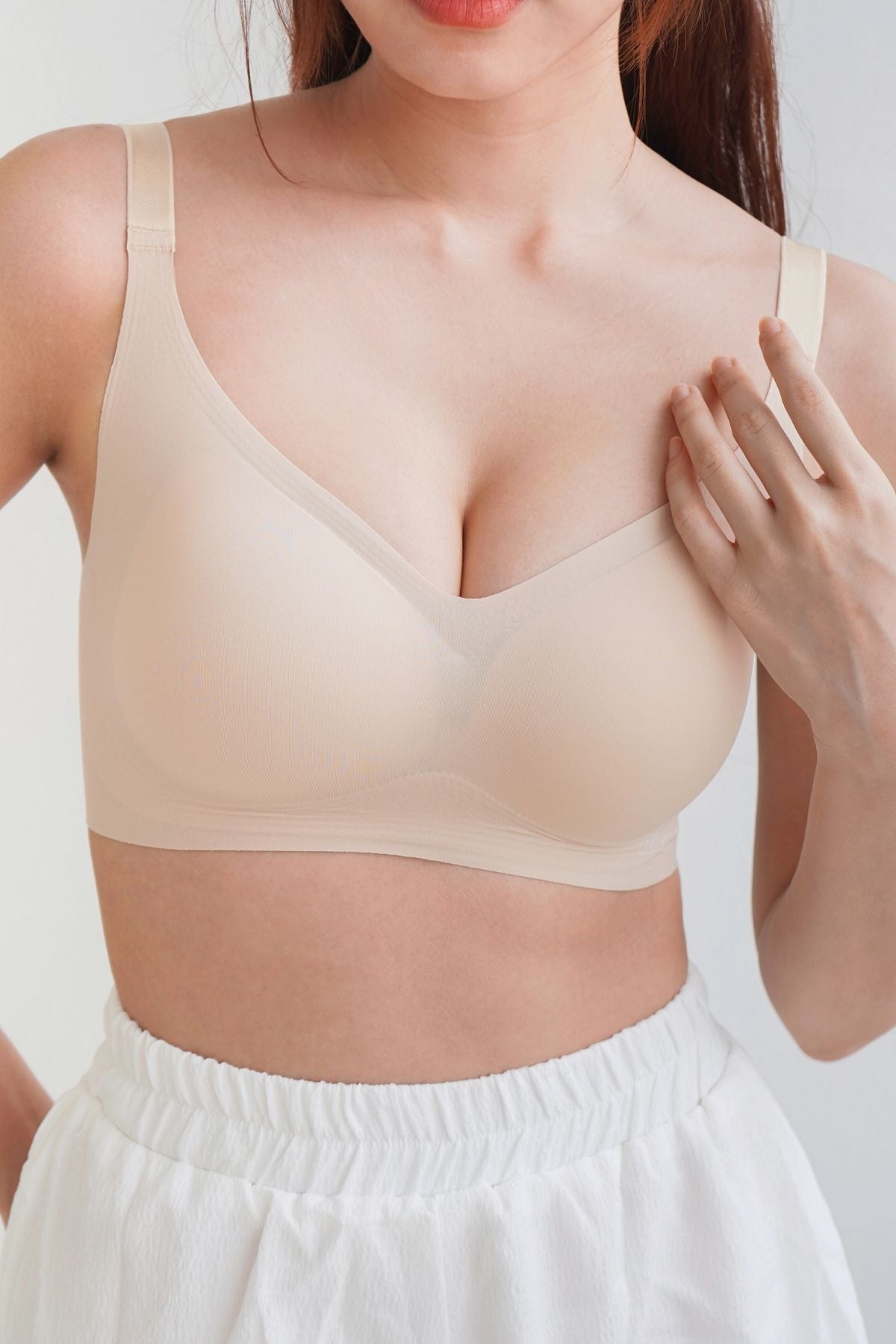 [New - In] Ultra Boost Seamless Push Up Bra In Soft Skin - Bra - Push Up & Seamless - Adelais Official