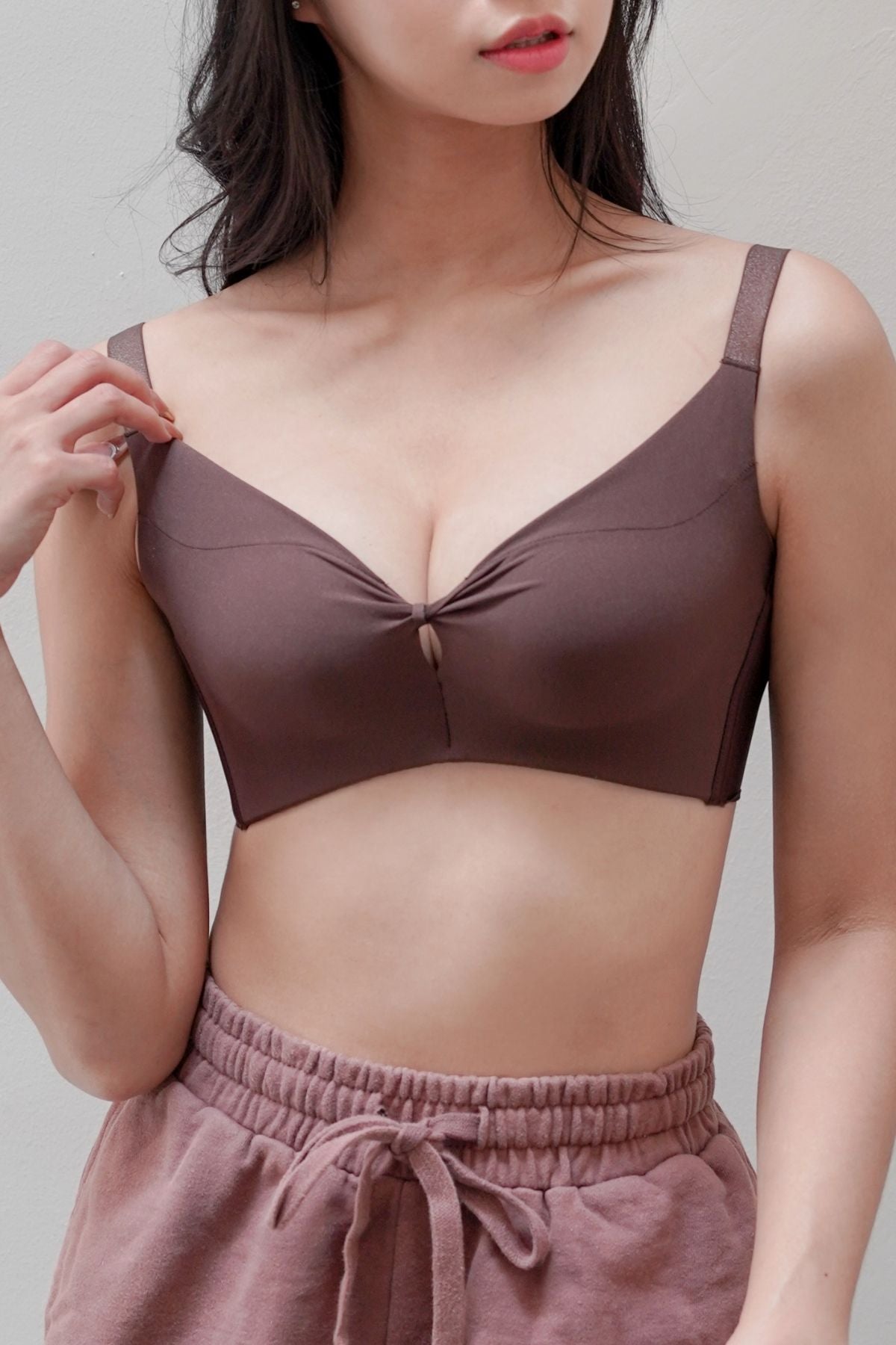 Refine SilkLite Shaping Push Up Bra In Woody Brown - Bra - Coverage & Push Up - Adelais Official