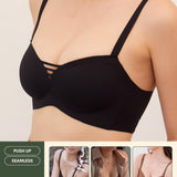 Your Common Bra Seamless Push Up Bra In Black - Adelais Official - Bra - Coverage & Push Up & Seamless